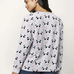 Dreamz by Pantaloons Grey Cotton Printed T-Shirt image 2