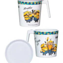 Servewell Minions Yellow Melamine Laura Mug Large Kids Set (0.32 L) - Set of 4 image 2