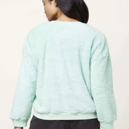 Dreamz by Pantaloons Aqua Blue Regular Fit Winter Top image 2