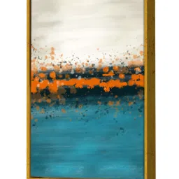 Art Street Printed Gold Cotton Canvas Wall Art image 2