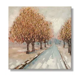 Art Street Printed Multicolor Cotton Canvas Wall Art image 2