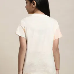 Kidsville Peach & Cream Barbie Print T-Shirt image 2