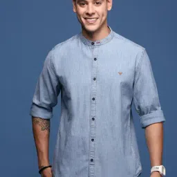 showoffff Showoff Blue Cotton Slim Fit Shirt-picture-15