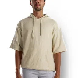 Celio* Light Olive Regular Fit Hooded Sweatshirt-image-20