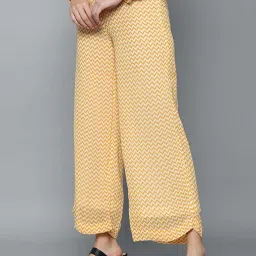 Allen Solly Yellow Printed Palazzos image 3