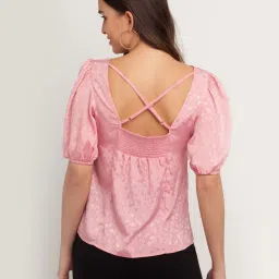 Zink London Pink Floral Print Top image 2