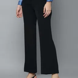 Allen Solly Black Mid Rise Trousers image 3