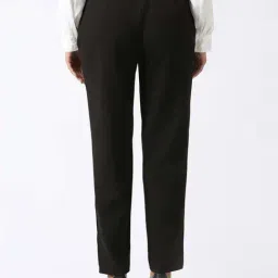 Van Heusen Black Regular Fit Trousers image 2