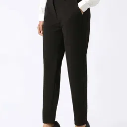 Van Heusen Black Regular Fit Trousers image 3