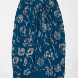 Akkriti by Pantaloons Girls Blue Indigo Printed Suit Set image 4