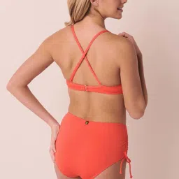 La Vie En Rose Orange Push-Up Bikini Top image 2