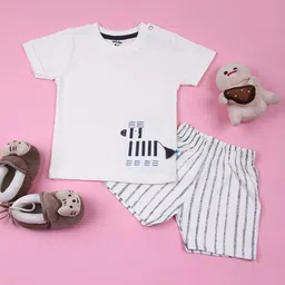 V-Mart Boys Pure Cotton Round Neck T-Shirt with Shorts-picture-42