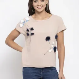 Global Republic Beige Slim Fit Top-image-81