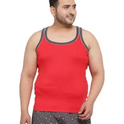 Melon by PlusS Red Cotton Regular Fit Vest-image-22