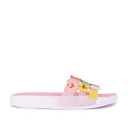Pampy Angel Women's Pink Slides image 2