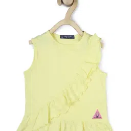 Allen Solly Junior Yellow Cotton Regular Fit Top-picture-20