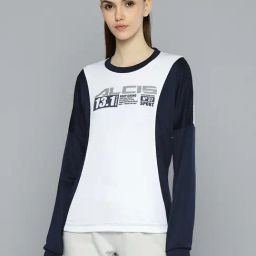 ALCIS White & Blue Logo Print Pullover-picture-27