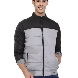 Cantabil Grey Regular Fit Mock Collar Jacket-picture-18