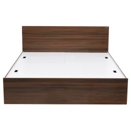 Nilkamal Arthur Walnut Brown Engineered Wood Queen Bed with Storage image 2