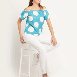 Zink London Blue Printed Top image 4