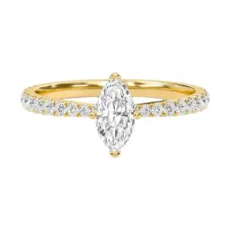 SHINE ETERNAL Lab Grown Diamond 18k (750) Yellow Gold Ring for Women-picture-37