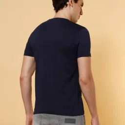 Wrangler Black Iris Cotton Regular Fit Printed T-Shirt image 2