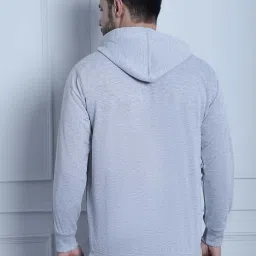 Vimal Jonney Grey & Orange Regular Fit Printed Sweatshirt - Pack of 2 image 2