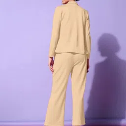 SELVIA Beige Full Sleeves Co-Ords Set image 2