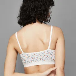 Ginger by Lifestyle Cream Printed T-Shirt Bra image 2