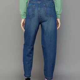 Ginger by Lifestyle Blue Cotton Mid Rise Jeans image 2