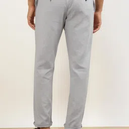 Andamen Grey Cotton Regular Fit Joggers image 2
