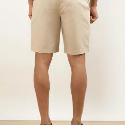 Andamen Khaki Cotton Regular Fit Shorts image 2