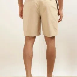 Andamen Khaki Cotton Regular Fit Shorts image 2