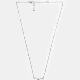 Shaya 92.5 Sterling Silver Rhodium-Plated Infinite Joy Necklace for Women image 2