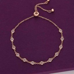 Kai Jewel Sterling Silver Rose Gold Radiant Charm Bracelet-picture-22