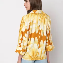Vero Moda Yellow Floral Print Shirt image 2