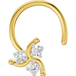 Sparkles Lab Grown Diamond 14k (585) Yellow Gold Nosepin for Women-picture-47