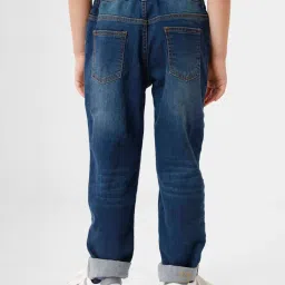 Kate & Oscar Kids Blue Cotton Regular Fit Jeans image 2