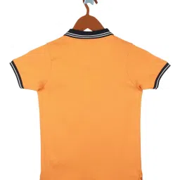 Monte Carlo Kids Orange Solid Polo T-Shirt image 2