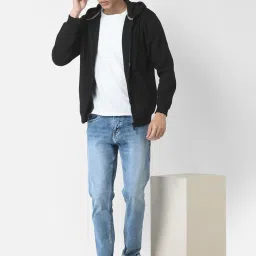 Crimsoune Club Black Regular Fit Hooded Sweatshirt image 5