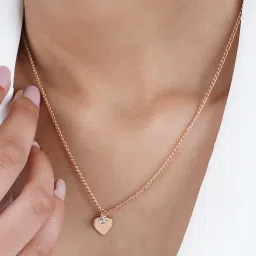 Joker & Witch The Party Edit Heart Of Rose Gold Necklace image 2