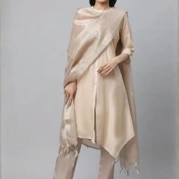 Aurelia Beige Regular Fit Dupatta-image-62
