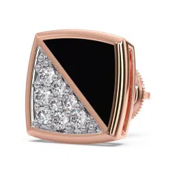 Candere by Kalyan Jewellers 18k Gold Diamond Single Ear Stud Earring for Men image 2