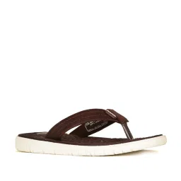 Bata Men's Brown Flip Flops image 2