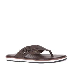 Bata Men's Brown Flip Flops image 2