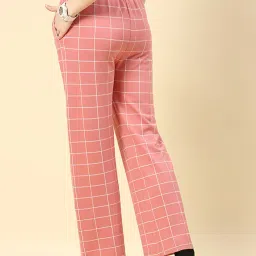 Monte Carlo Coral Check Regular Fit Trousers image 2