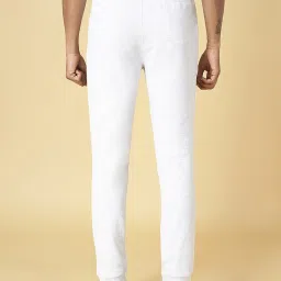 Ajile by Pantaloons Grey Melange Cotton Slim Fit Joggers image 2