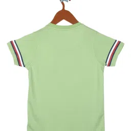 Monte Carlo Kids Green Printed T-Shirt image 2