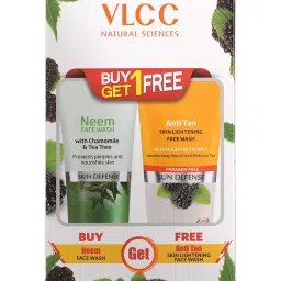 VLCC Neem Face Wash & Anti Tan Skin Lightening Face Wash Buy 1 Get 1 Free - Pack of 2 image 2
