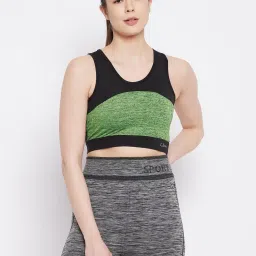 Clovia Multicolor Self Print Sports Bra (Pack of 2) image 4